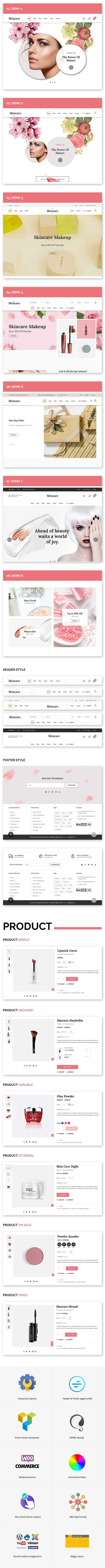 Hautpflege - Kosmetik WooCommerce WordPress Vorlage - 4