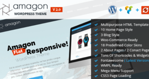 Amagon Bootstrap Flat Mehrzweck-WordPress-Template