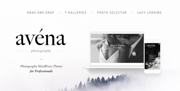 Wordpress Kreativ Template Avena - Photography WordPress for Professionals