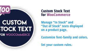 Benutzerdefinierter Lagertext für WooCommerce