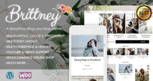 Brittney – Ein Responsive WordPress-Blog und ein Shop-Thema