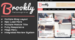 Brookly – Fashion Magazine Blog WordPress-Layout