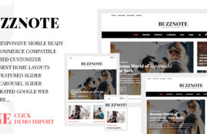 Buzznote – ein ansprechendes WordPress-Blogdesign