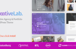 Creative Lab – Creative Studio Portfolio und Agentur-WordPress-Vorlage