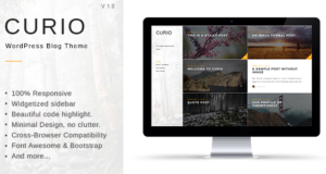 Curio – Responsive Minimal Blog Template
