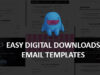 Einfache digitale Downloads E-Mail-Vorlagen
