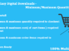 Einfache digitale Downloads - Mindest- / Höchstmengen