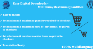 Einfache digitale Downloads – Mindest- / Höchstmengen