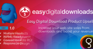 Einfache digitale Downloads Produkt-Upsells