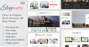 Elegante – Sauberes und elegantes Mehrzweck-WordPress-Blogdesign