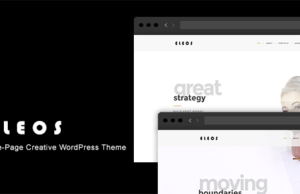 Eleos – One-Page-Creative-WordPress-Template
