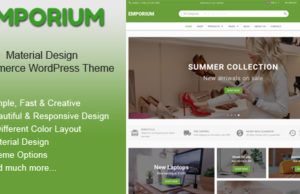 Emporium – Material Design eCommerce WordPress Layout