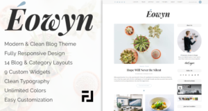 Eowyn – Ein minimal reagierendes WordPress-Blogdesign