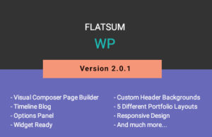 FlatSum – Minimales multifunktionales WordPress-Layout