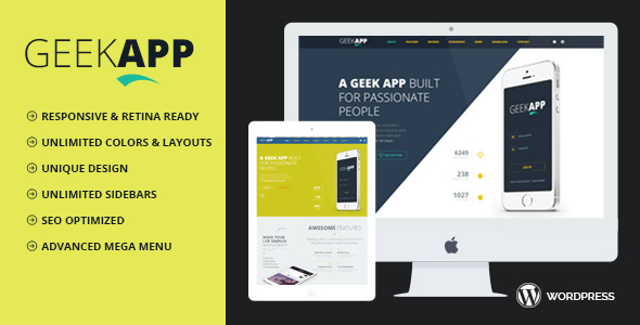 Wordpress Kreativ Template GeekApp - Creative WordPress Theme