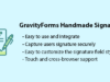 Handgefertigte Unterschriften von GravityForms