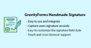 Handgefertigte Unterschriften von GravityForms
