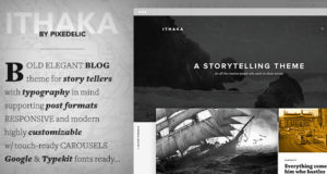 Ithaka Responsive WordPress Blog Layout