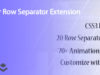 Layer - Row Separator Extension
