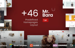 Mr.Bara – Responsives, vielseitiges eCommerce-WordPress-Vorlage
