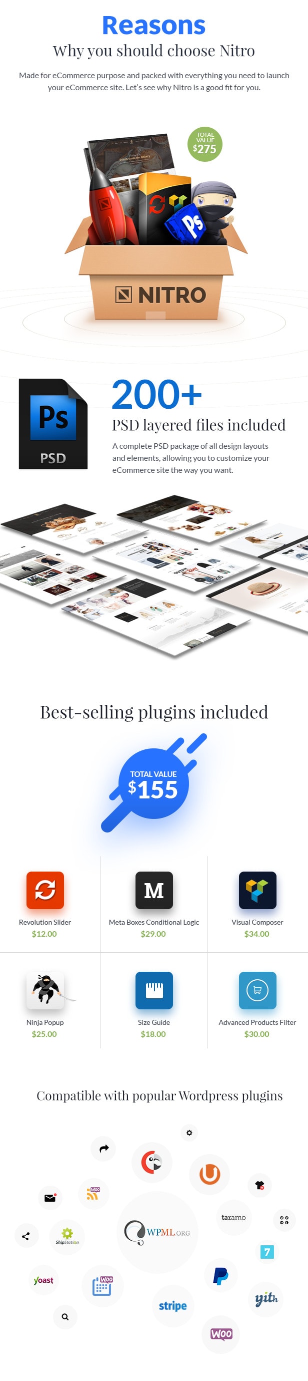 Wordpress Shop Template Nitro - Universal WooCommerce Theme from ecommerce experts