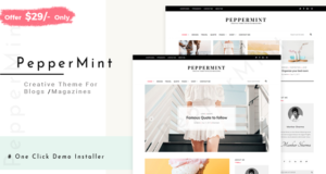 PepperMint – Kreatives WordPress-Layout für Blogs / Mini-Magazine