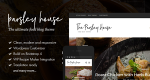 Petersilie – Ein Rezept WordPress Blog Template