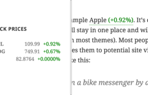 Pricy – WordPress Finanzen Aktienkurse