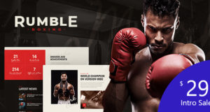Rumble | Boxen & Mixed Martial Arts WordPress-Layout