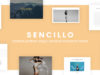 SENCILLO - Kreatives Portfolio / Blog / Persönliches WordPress-Layout