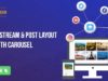 Social Stream & Post-Grid-Layout mit Karussell für SiteOrigin Page Builder