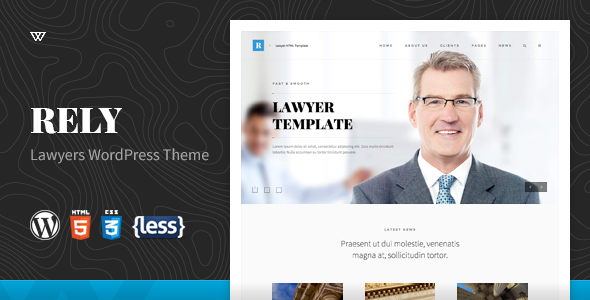 Wordpress Corporate Template Rely - Lawyers WordPress Theme