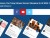 WPBakery Page Builder - Facebook, YouTube-Kanal, Social Streams von Vimeo mit Karussell