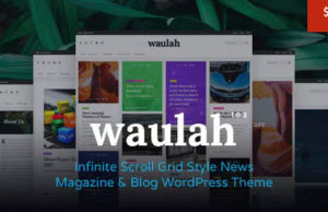 Waulah – Infinite Scroll Grid Style Nachrichtenmagazin und Blog WordPress Layout