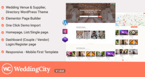 Weddingcity – Verzeichnis und Auflistung WordPress Vorlage