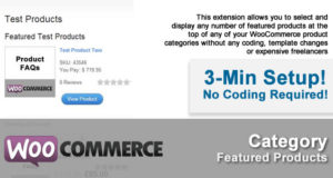 WooFeatured: WooCommerce-Kategorie Ausgewähltes Produkt