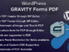 WordPress Gravity Forms PDF