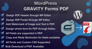 WordPress Gravity Forms PDF