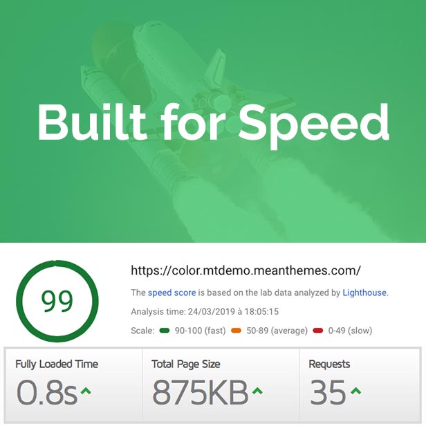 Color Fastest WordPress Vorlage