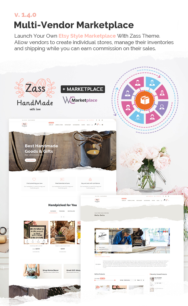 Zass - WooCommerce Layout für handgefertigte Künstler und Kunsthandwerker - 7