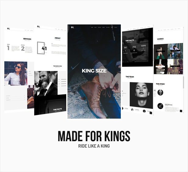 King Size || WordPress-Vorlage für kreatives Portfolio - 3