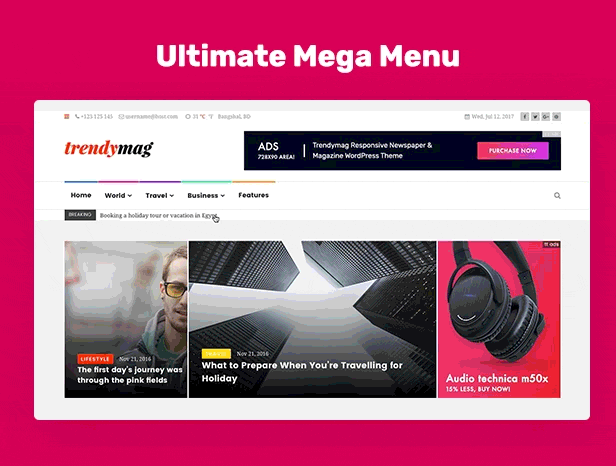 WordPress News Magazine & Blog Layout