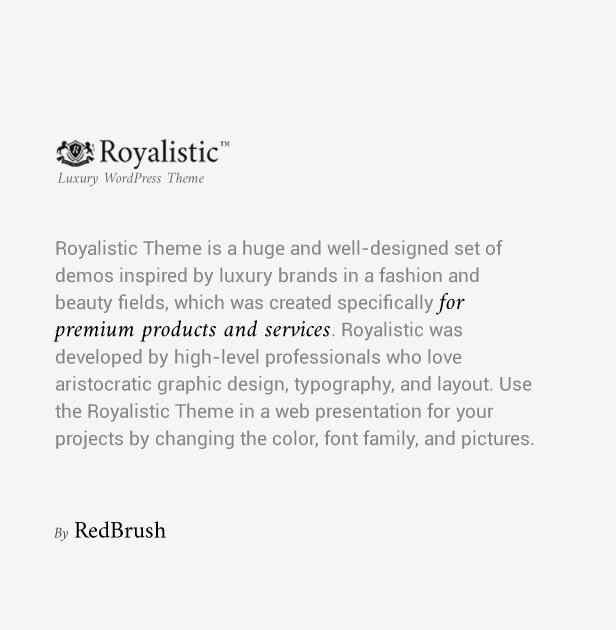 Royalistic - Kreatives Mehrzweck-WordPress-Vorlage - 2