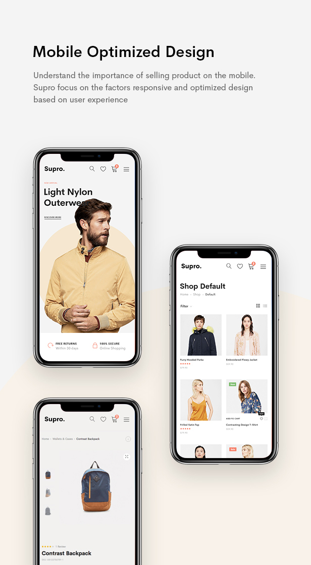 Supro - Minimalistisches AJAX WooCommerce-WordPress-Vorlage - 11