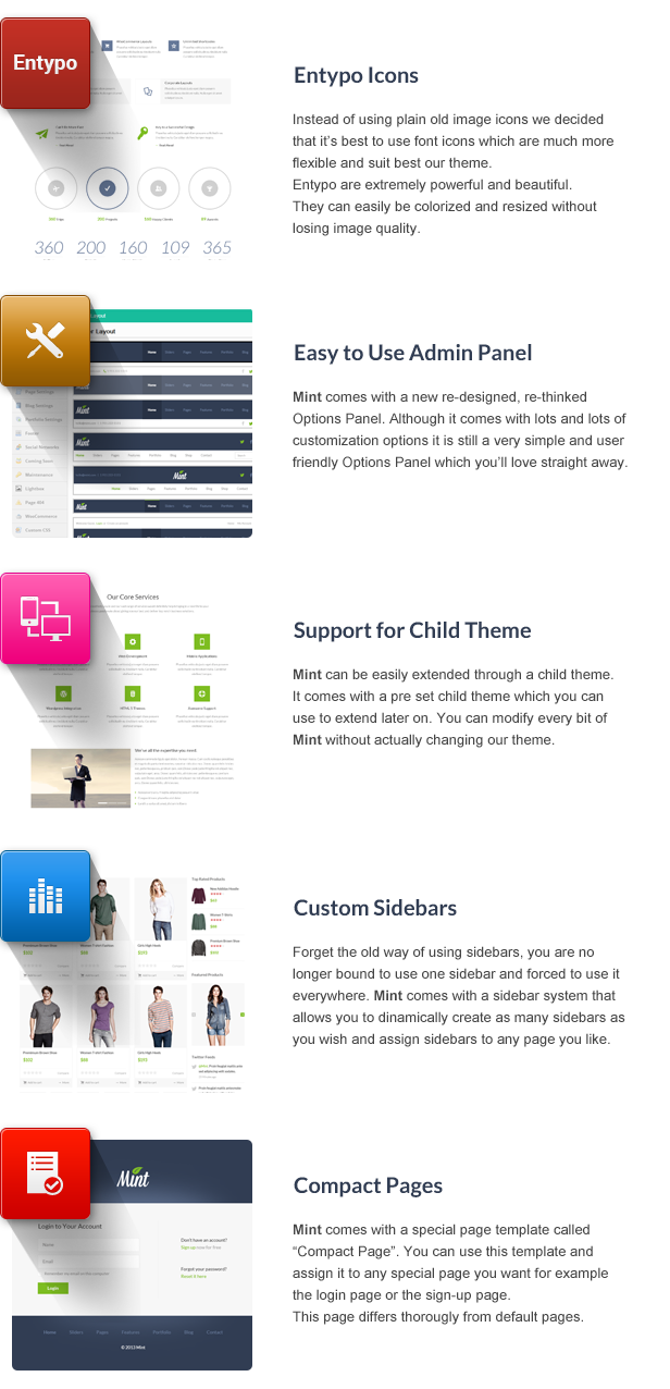Mint - Responsives Mehrzweck-WordPress-Vorlage - 16