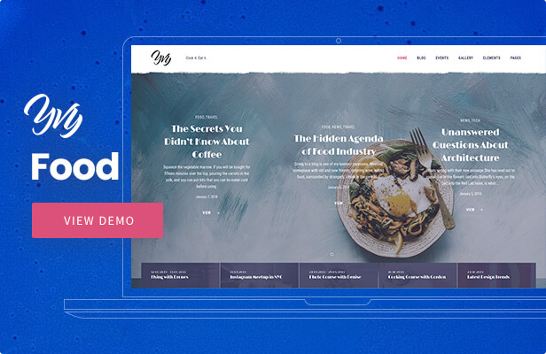 Yvy - Lebensmittel Blog / Magazin WordPress Vorlage