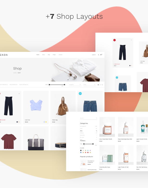 Fashion WooCommerce WordPress Layout - beeindruckende Shop-Layouts