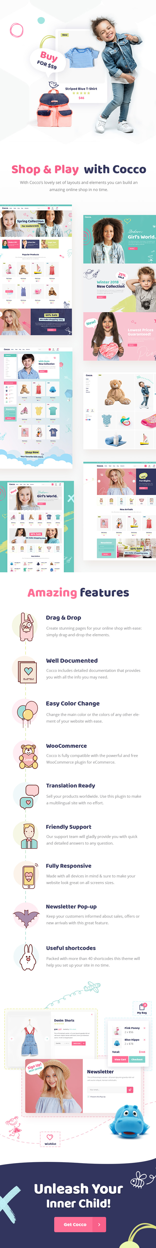 Cocco - Kids Store und Baby Shop Template - 1
