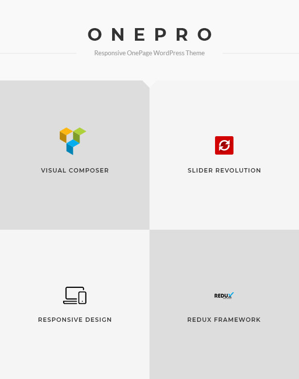 OnePro - Responsive Onepage WordPress Layout - 1