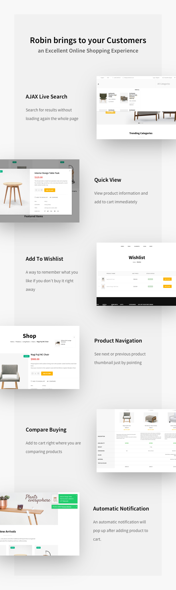Möbelgeschäft WooCommerce WordPress Layout - Layout-Funktion
